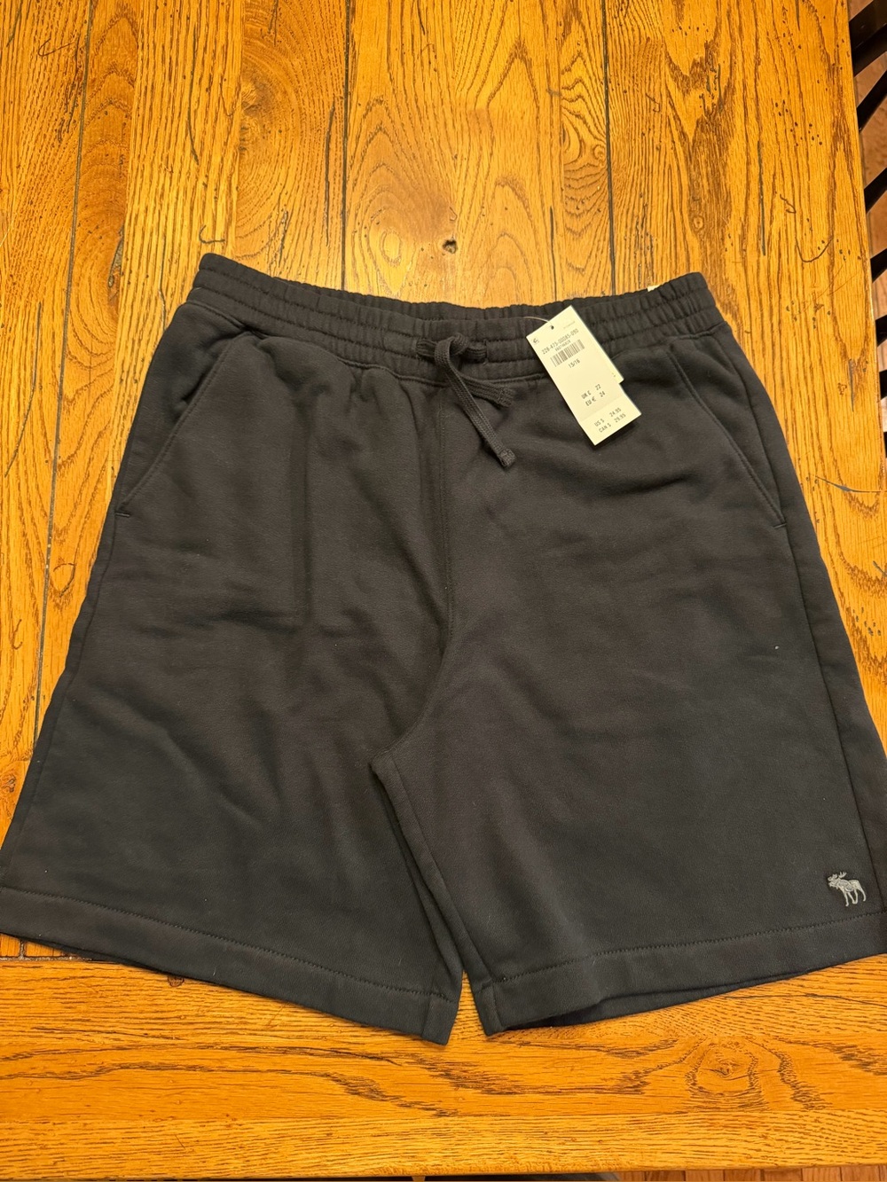 Abercrombie kids Black Drawstring Fleece Shorts Sz 15/16